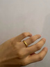 夢(mèng)金園七夕情人節(jié)禮物  黃金戒指 古法足金泥鰍背素圈戒指男女同款 10號(hào)約3.6g-多退少補(bǔ)-面寬0.3cm 曬單實(shí)拍圖
