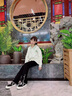 NICKYBABY國風(fēng)套裝女童春秋2025新款中式早秋洋氣時髦兒童秋季大童衣服秋裝 4908杏拼綠18309黑色【套裝】 150 cm 曬單實(shí)拍圖