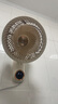 鉆石牌（DIAMOND）【3D循環(huán)風(fēng)】壁扇壁掛式循環(huán)扇家用小型風(fēng)扇輕音衛(wèi)生間廚房壁掛電風(fēng)扇免打孔安裝桌面臺扇SN AI語音+遙控【風(fēng)力7.2m/s+3檔風(fēng)速】可定時(shí) 1.5m電源線【送原裝免釘膠】 曬單實(shí)拍圖