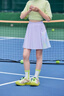 小豬彼特女童網(wǎng)球裙夏季2025新款兒童運動裙褲羽毛球大童速干百褶半身短裙 6137紫色 【防走光內(nèi)襯】 170 cm 曬單實拍圖