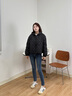 波司登25年輕薄羽絨服女短款90絨連帽菱格保暖外套B250135316 曬單實拍圖