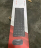 雙飛燕（A4TECH）WKG-1000無線鍵鼠套裝 臺(tái)式電腦筆記本外接辦公打字薄膜鍵盤鼠標(biāo)套裝無線便攜 黑色 曬單實(shí)拍圖