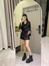 CHERY KALLY【王子璇同款】時(shí)尚馬丁靴女士2025新款真皮粗跟百搭大黃靴女 黑色 37 曬單實(shí)拍圖