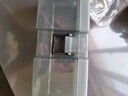 德力西電氣零件盒收納盒透明多格收納螺絲盒工具分類電子元件鉆頭配件格子盒 大號無隔層透明零件收納盒 曬單實(shí)拍圖