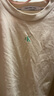 Calvin Klein Jeans夏季女士休閑簡(jiǎn)約ck印花字母舒適純棉圓領(lǐng)短袖T恤J222179 ACF-米色 S （推薦95-110斤） 曬單實(shí)拍圖