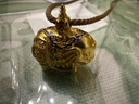 京工美作【七夕禮物】古法工藝鏨刻黃金寶象生蓮吊墜 送老婆生日禮物 24.48克 曬單實(shí)拍圖