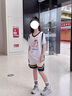 無(wú)敵彪籃球服套裝女假兩件短袖球衣男運動(dòng)速干訓練籃球衣比賽隊服定制 1307天藍【短袖套裝】 2XL碼（170-175CM 130-150斤） 曬單實(shí)拍圖