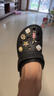 crocs卡駱馳厚底云朵洞洞鞋戶外|206750 黑色-001 37/38(240mm)  曬單實(shí)拍圖
