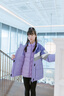 巴拉巴拉balaOne兒童羽絨服女童冬裝加厚保暖外套防護(hù)2025兩件套 紫色調(diào)00377-白鴨絨 160 （充絨量65g） 曬單實拍圖