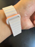 MSSM適用Apple Watch手表表帶磁吸硅膠表帶S10/S9/S8/SE/Ultra2硅膠表帶·星光配橙-49/46/45/44MM 曬單實(shí)拍圖
