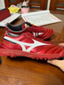 美津濃（MIZUNO）短鞋舌碎釘足球鞋MORELIA II PRO AS (MS-049) 60/紅色   42    曬單實(shí)拍圖