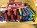 龍順（LONG SHUN） 金屬套殼防爆砂輪打火機個性創(chuàng)意家用商務(wù)噴膠質(zhì)感滑輪搓輪火機 噴膠5彩金屬砂輪機【5支裝】 曬單實拍圖