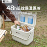 牧高笛（MOBIGARDEN）寒霜22L保溫箱 戶外露營大容量儲物收納保鮮箱 NX23684002 月影白 曬單實(shí)拍圖