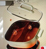 美的（Midea）火鍋專用鍋 電火鍋鴛鴦鍋電煮鍋 3分06秒速沸5.5L 分體多功能鍋火鍋鍋多用途鍋HGS282813 曬單實拍圖