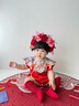 WVD國際品牌周歲禮服女寶寶簪花嬰兒百天一歲生日宴會(huì )抓周禮服唐裝連身衣中式 包屁衣 均碼 曬單實(shí)拍圖