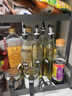 拜杰玻璃油壺油瓶500ml*4 倒油壺不掛油調(diào)料瓶醬油瓶醋壺佐料瓶調(diào)味罐 曬單實(shí)拍圖