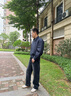 波司登（BOSIDENG）25新款輕薄羽絨服男女情侶短款90絨翻領(lǐng)巴恩風(fēng)保暖夾克B250135333 航線藍(lán)|5A03 S 170/92A 體重約120-140斤 曬單實(shí)拍圖