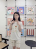 另約莫代爾夏季睡衣女短袖可外穿圓領卡通兔子甜美涼感大碼家居服套裝 A215 兔子 M 曬單實拍圖