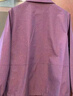俞兆林（YUZHAOLIN）老年人秋裝女薄外套60歲70媽媽太太短款風(fēng)衣奶奶春秋衣服翻領(lǐng)夾克 紫色外套 2XL 建議105-120斤 曬單實(shí)拍圖