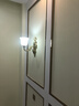 仟潤照明（Qianrunlighting）美式全銅壁燈客廳背景墻燈歐式簡約臥室床頭酒店過道樓梯壁燈1505 (特)1505-1B單頭+LED燈泡+防塵片 曬單實拍圖