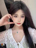 S925銀滿鉆翡翠佛公項鏈女士高級感轉(zhuǎn)運銀鏈子玉佛公吊墜女送禮物 Y071翡翠佛公項鏈【白粉禮盒】 曬單實拍圖