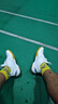 李寧（LI-NING）羽毛球鞋男女同款減震耐磨訓(xùn)練鞋標(biāo)準(zhǔn)白AYTT001-5 白色 43碼 曬單實(shí)拍圖