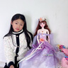 翎喏芭比娃娃3-6歲會(huì)說話白雪艾莎公主玩偶女孩六一禮物換裝娃娃禮盒 2024新款冰雪公主【60cm—珍藏版大禮盒】 【眨眼版】禮包A：56件美人魚裙項(xiàng)鏈?zhǔn)嵝?曬單實(shí)拍圖