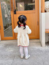 幼歌（YOUGE）嬰幼兒秋季新款甜心草莓親膚裙子柔軟寬松舒適連衣裙潮 淺杏 90 cm 曬單實(shí)拍圖