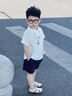 G. DUCKKIDS男寶寶套裝夏裝2025新款嬰兒洋氣時(shí)髦衣服嬰幼兒POLO衫兩件套夏季 XT-2512101 套裝 80 cm *建議19-24斤左右* 曬單實(shí)拍圖