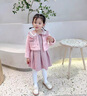 G.DUCKKIDS小黃鴨童裝女童套裝春秋款兒童連衣裙秋冬季小香風(fēng)女寶寶外套裙子 粉色 90碼建議80-90cm1歲半-2歲 曬單實(shí)拍圖