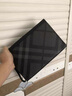 CavlslKcat男士手拿包2025年新款時(shí)尚休閑手包潮流商務(wù)品牌大容量信封包輕奢 黑色格子 27*4.5*18.5cm 曬單實(shí)拍圖
