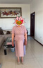 皮爾卡丹2025春秋新款高貴氣質(zhì)喜婆婆婚宴禮服小個(gè)子大碼年輕媽媽裝連衣裙 紫粉短袖 XL 曬單實(shí)拍圖