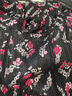 PORTS寶姿 新品女裝復(fù)古小立領(lǐng)長(zhǎng)袖襯衫LN9B010JPS019 黑色印花 XS (2) 曬單實(shí)拍圖