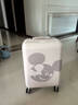 新秀麗（Samsonite）迪士尼米奇米妮聯(lián)名款行李箱 大容量旅行登機(jī)拉桿箱 耐磨防刮 AF9 新-米色 20英寸 曬單實(shí)拍圖