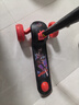 迪士尼（Disney）滑板車兒童男孩3-12歲閃光寬輪滑滑車重力轉(zhuǎn)向防側(cè)翻蜘蛛俠滑步車 曬單實拍圖