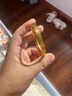 興穎金包銀手鐲女款足金999包足銀時(shí)尚氣質(zhì)款實(shí)心卡家閉口鐲子不掉色 金1.3克-總重約25克-54圈口卡家手鐲 曬單實(shí)拍圖