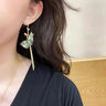 She's茜子自然復(fù)刻國風(fēng)刺繡蝴蝶流蘇耳環(huán)新中式高級感耳墜耳飾生日禮物 豆紫A0 曬單實拍圖