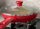 特福（Tefal）平底鍋家用牛排不粘煎鍋少油煙有鈦煎餅鍋電磁爐燃氣灶通用24cm 曬單實拍圖