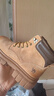 駱駝（CAMEL）大黃靴女都市戶外四季可穿系帶工裝靴馬丁靴 L23W307016 黃棕 37 曬單實(shí)拍圖
