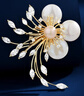歐本赫?benheart丹麥原創(chuàng)花朵珍珠胸針優(yōu)雅女高級(jí)感氣質(zhì)胸花別針掛件時(shí)尚節(jié)日禮物 胸針-潮汐花語(yǔ) 金色 曬單實(shí)拍圖