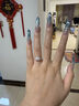 DR求婚鉆戒PT950鉑金K金輕款結(jié)婚莫桑鉆石戒指情人節(jié)生日禮物 1克拉 禮盒+證書(shū) PT950 活口(大小可調(diào)節(jié)) 曬單實(shí)拍圖