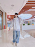 愛 西娜女大童外套春秋款2025新款洋氣兒童棒球服春裝女孩運(yùn)動(dòng)初中生連帽 花灰 160 cm 曬單實(shí)拍圖