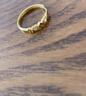 黃金心心相連戒指女生開口指環(huán)愛心金包銀送女士女友老婆生日禮物 心心相連戒指 曬單實拍圖