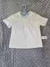 OAK FAMILY夏季新品t恤童裝寶寶衣服純棉短袖白色T恤男童女童polo衫上衣 白色 T恤 90 cm 曬單實拍圖