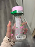 BABLOV花伴森玻璃吸管杯女生高硼硅耐高溫學(xué)生便攜夏季水杯子 曬單實(shí)拍圖