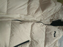 FILA 斐樂(lè )官方女士羽絨服時(shí)尚休閑簡(jiǎn)約基礎連帽外套 云菇白-WT XL (175) 92A 曬單實(shí)拍圖