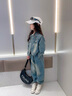 G.DUCKKIDS小黃鴨童裝女童套裝春秋新款洋氣兒童牛仔衣外套秋裝小女孩褲子 圖片色 130 (建議身高120-130 7-8歲) 曬單實(shí)拍圖
