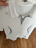 Rapido【新品】靂霹道2025新款女士簡約半拉polo衫運動短袖T恤CP4242P1 白色 XL 170/92A 曬單實拍圖
