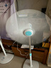 中聯(lián)（ZOLEE）中聯(lián)落地扇zolee電風扇落地扇家用臺立式遙控靜音客廳節(jié)能搖頭學生宿舍迷你風扇電扇安全聲控語音 風力加強款白藍 曬單實拍圖