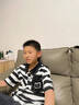 G.DUCKKIDS男童短袖T恤夏裝2025新款中大兒童裝夏季男孩半袖POLO衫上衣潮牌 黑色 150 建議身高140-150cm年齡9-10歲 曬單實(shí)拍圖